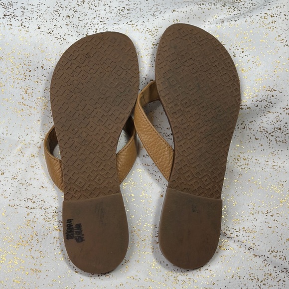 Tory Burch shoes Flip flops sandals Thora flats tan gold - Picture 6 of 14
